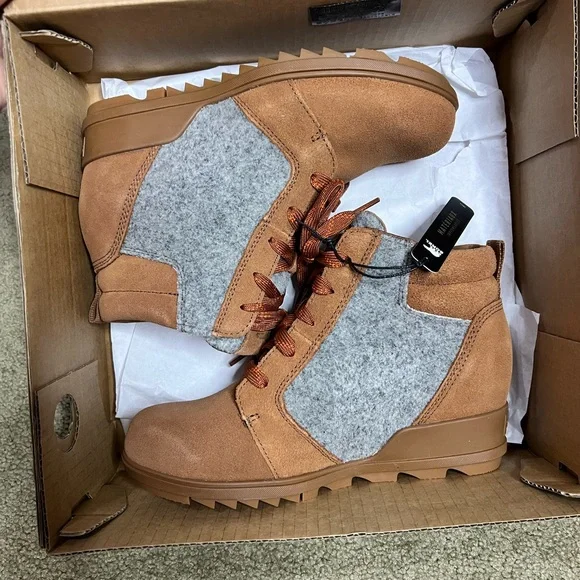 🥾Sorel Evie Ankle Lace Waterproof Boots BRAND NEW WITH TAGS Women's size 7.5 - Picture 15 of 16